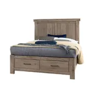 780-558-050b-502 Vaughan Bassett Furniture Yellowstone - Dapple Grey Bedroom Furniture Bed