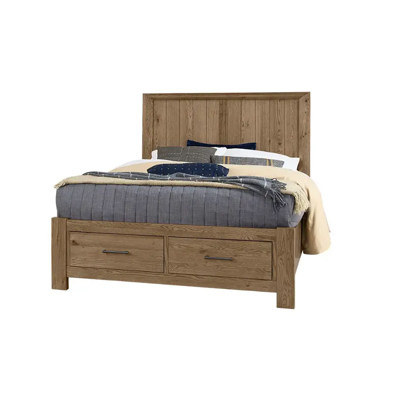 782-557-050b-502 Vaughan Bassett Furniture Yellowstone - Chestnut Natural Bedroom Furniture Bed