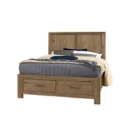 782-557-050b-502 Vaughan Bassett Furniture Yellowstone - Chestnut Natural Bedroom Furniture Bed