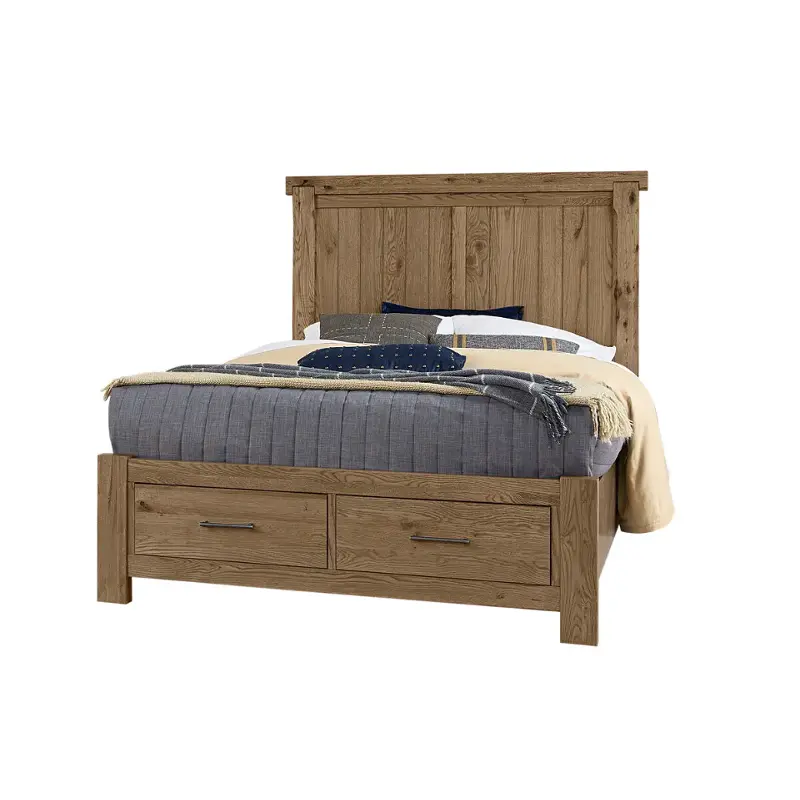 782-558-050b-502 Vaughan Bassett Furniture Yellowstone - Chestnut Natural Bedroom Furniture Bed