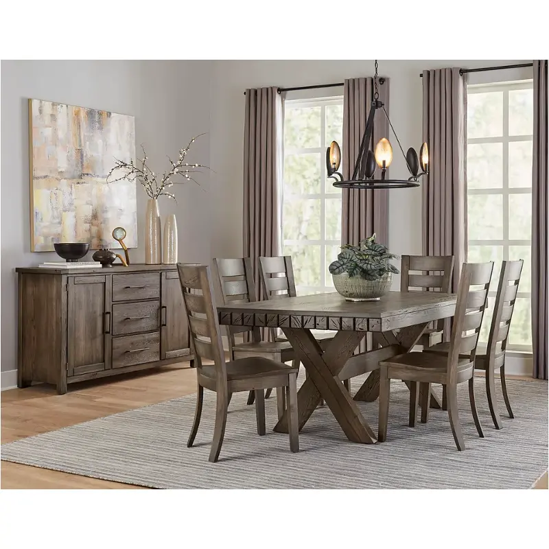 753-500-502 Vaughan Bassett Furniture Dovetail - Aged Grey Dining Room Furniture Dining Table