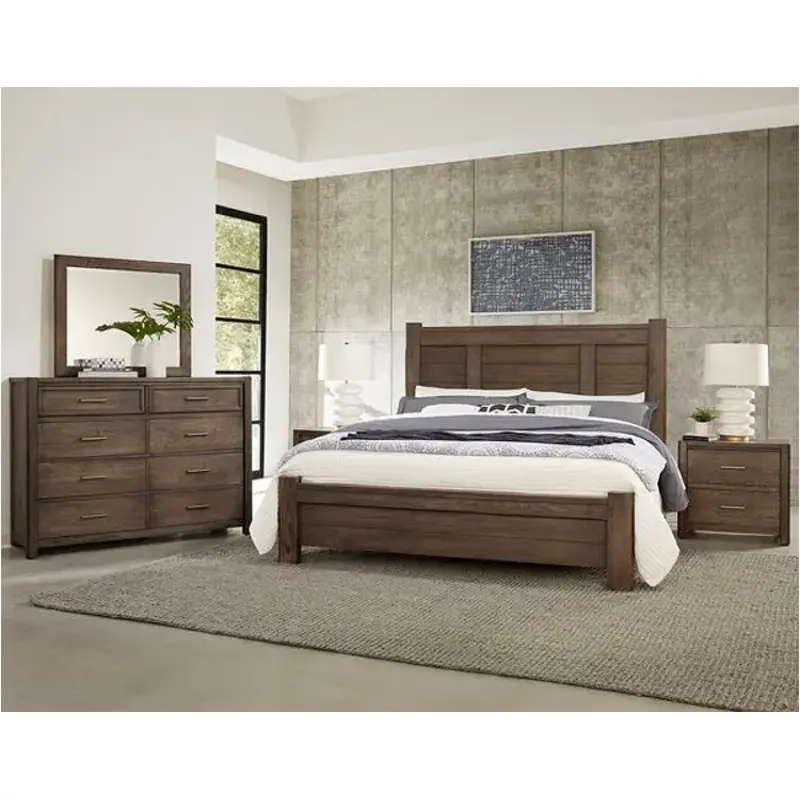 793-668-866-922-ms1 Vaughan Bassett Furniture Crafted Oak-aged Grey Bedroom Furniture Bed