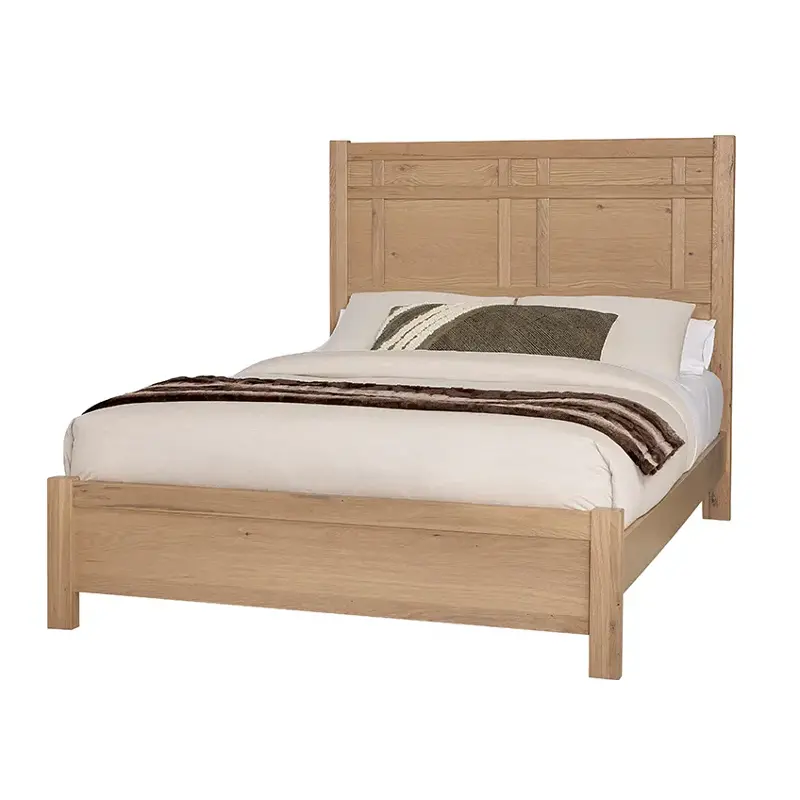 120-557-755-922 Vaughan Bassett Furniture Custom Express - Clear Oak Bedroom Furniture Bed