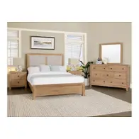 120-661-166-061-933 Vaughan Bassett Furniture Custom Express - Clear Oak Bedroom Furniture Bed