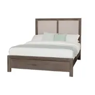 123-551-155-051-922 Vaughan Bassett Furniture Custom Express - Driftwood Grey Bedroom Furniture Bed