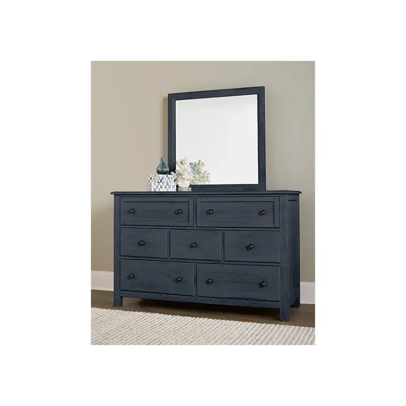 126-444 Vaughan Bassett Furniture Custom Express - Indigo Bedroom Furniture Mirror