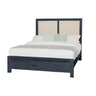 126-551-155-051-922 Vaughan Bassett Furniture Custom Express - Indigo Bedroom Furniture Bed