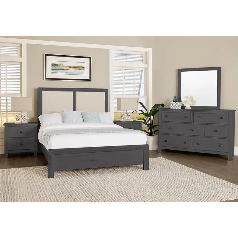 127-551-155-054-922 Vaughan Bassett Furniture Custom Express - Graphite Bedroom Furniture Bed