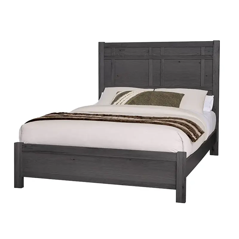 127-557-755-922 Vaughan Bassett Furniture Custom Express - Graphite Bedroom Furniture Bed