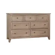 822-003 Vaughan Bassett Furniture Woodbridge - Clear Maple Bedroom Furniture Dresser