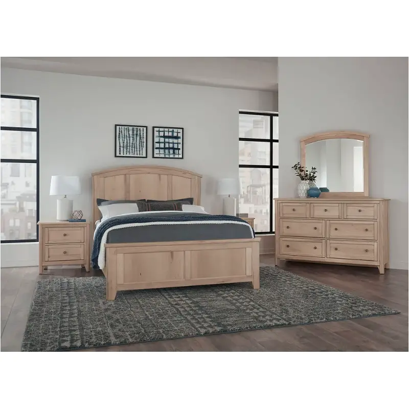 822-557-755-922 Vaughan Bassett Furniture Woodbridge - Clear Maple Bedroom Furniture Bed