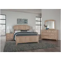 822-557-755-922 Vaughan Bassett Furniture Woodbridge - Clear Maple Bedroom Furniture Bed