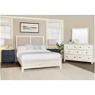 124-661-166-064-944 Vaughan Bassett Furniture Custom Express - Weathered White Bedroom Furniture Bed