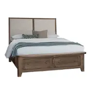 820-551-052-050b-502 Vaughan Bassett Furniture Woodbridge - Dark Cashmere Bedroom Furniture Bed