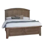 820-557-050b-502 Vaughan Bassett Furniture Woodbridge - Dark Cashmere Bedroom Furniture Bed