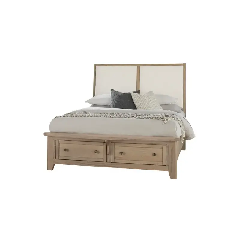 821-551-051-050b-502 Vaughan Bassett Furniture Woodbridge - Shadow Grey Bedroom Furniture Bed