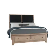 822-551-053-050b-502 Vaughan Bassett Furniture Woodbridge - Clear Maple Bedroom Furniture Bed