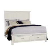 116-669-066b-502-666 Vaughan Bassett Furniture Maple Road - Two Tone Bedroom Furniture Bed