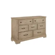 176-002 Vaughan Bassett Furniture Cool Rustic - Clear Maple Bedroom Furniture Dresser