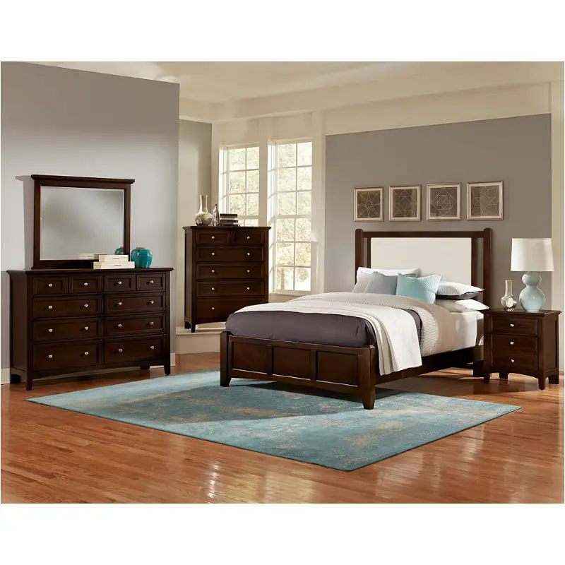 Bb27-661-061-866-944 Vaughan Bassett Furniture Bonanza - Merlot Bedroom Furniture Bed