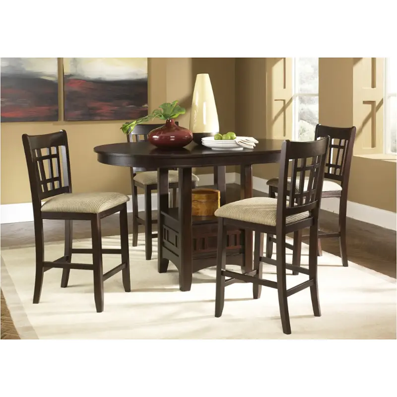 20-cd-5pub Liberty Furniture Santa Rosa - Merlot Accent Furniture Counter Height Table