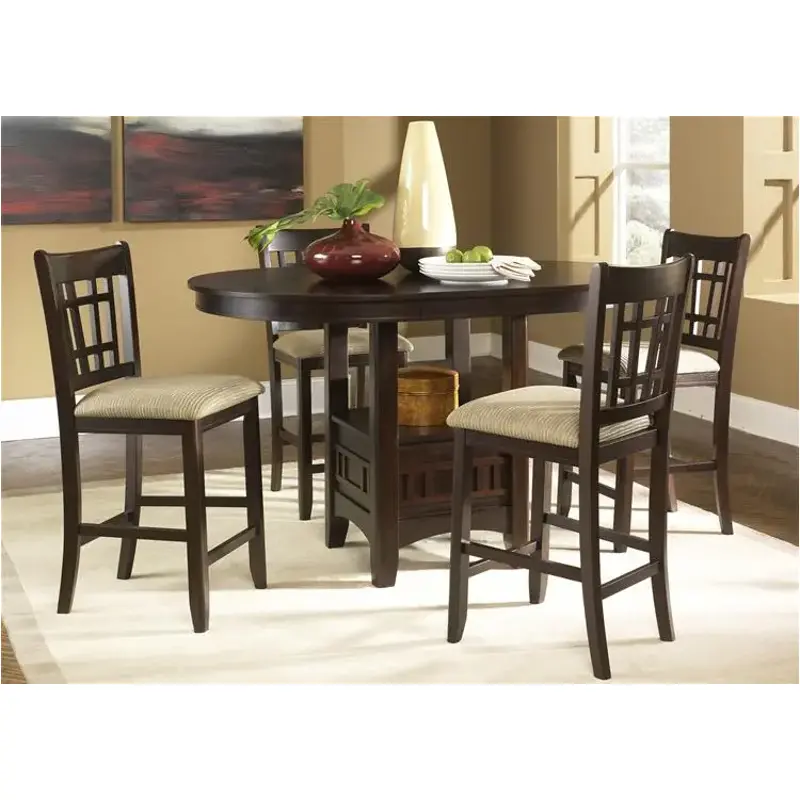 20-pub4260b Liberty Furniture Santa Rosa - Merlot Accent Furniture Counter Height Table