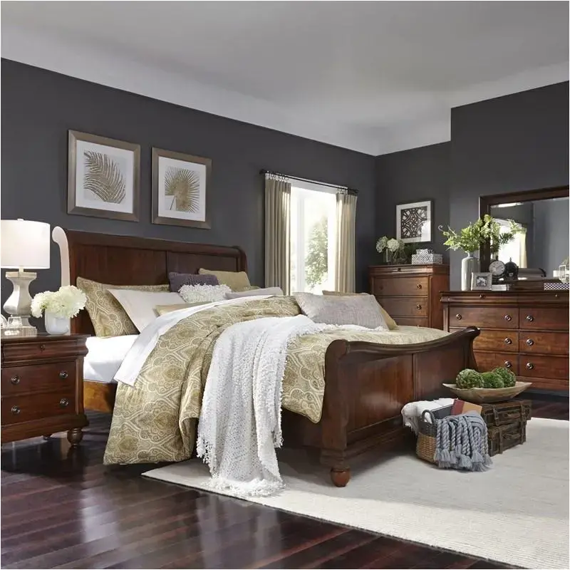 589-br-qsl Liberty Furniture Rustic Traditions Bedroom Furniture Bed