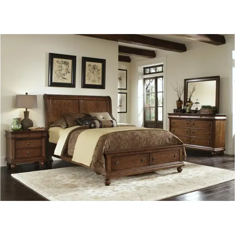 589-br-qsb Liberty Furniture Rustic Traditions Bedroom Furniture Bed