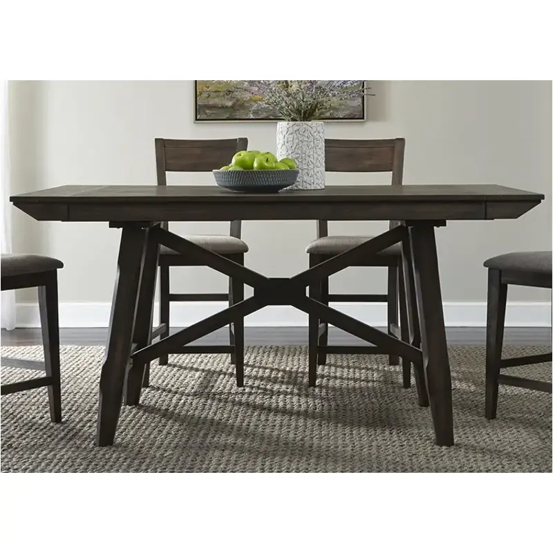 152-gt3696p Liberty Furniture Double Bridge Dining Room Furniture Dining Table