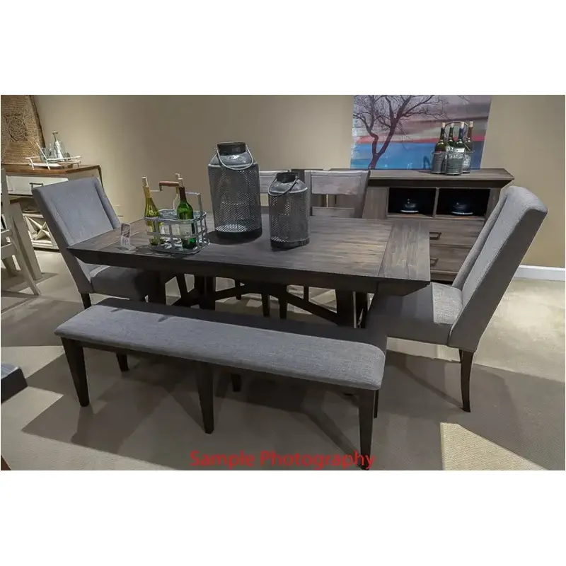 152-p3696 Liberty Furniture Double Bridge Dining Room Furniture Dining Table