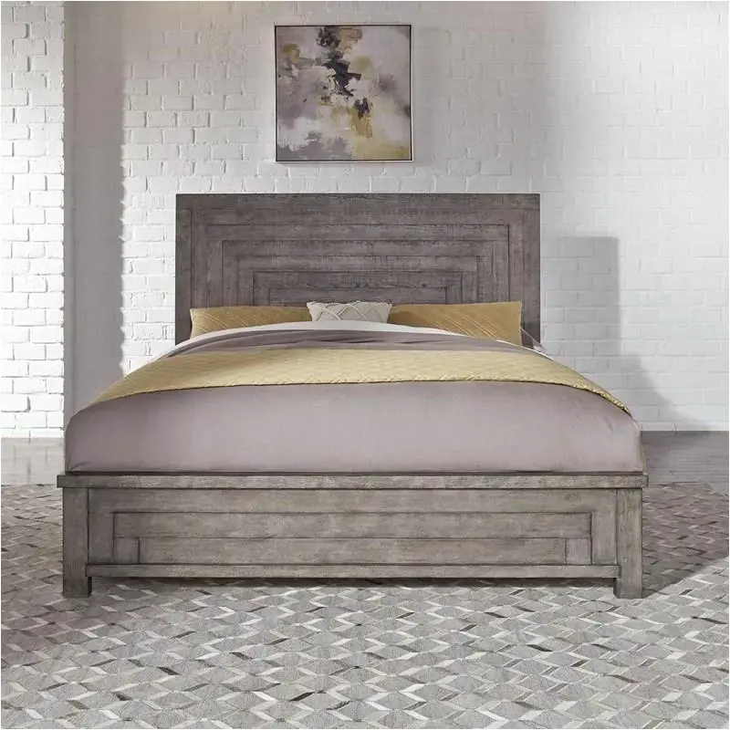 406-br-qpb Liberty Furniture Modern Farmhouse - Charcoal Bedroom Furniture Bed