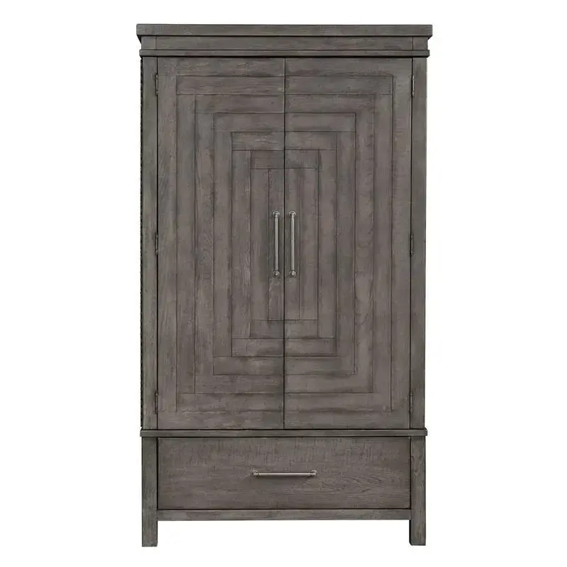 406-br-arm Liberty Furniture Modern Farmhouse - Charcoal Bedroom Furniture Armoire