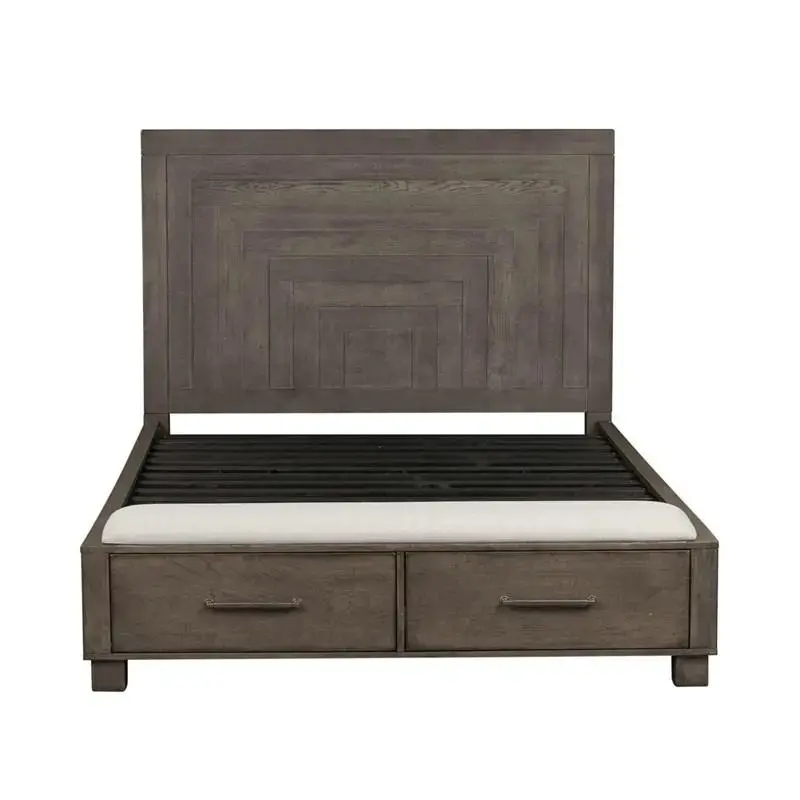 406-br-qsb Liberty Furniture Modern Farmhouse - Charcoal Bedroom Furniture Bed