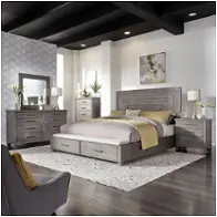 406-br-ksb Liberty Furniture Modern Farmhouse - Charcoal Bedroom Furniture Bed