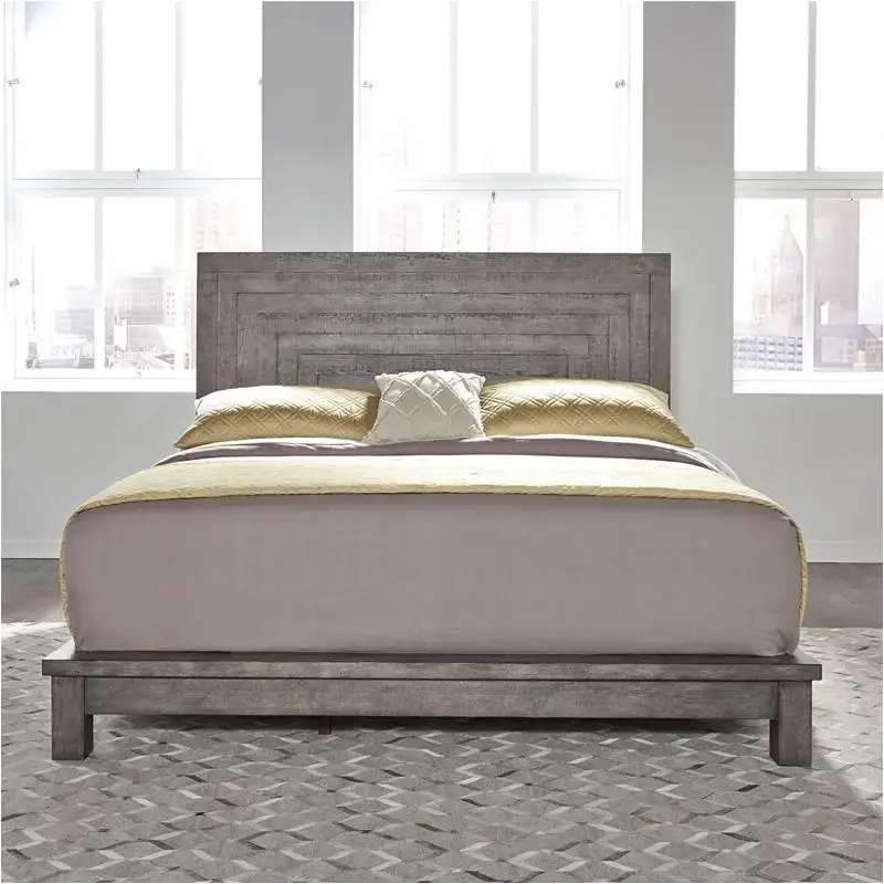 406-br-qpl Liberty Furniture Modern Farmhouse - Charcoal Bedroom Furniture Bed