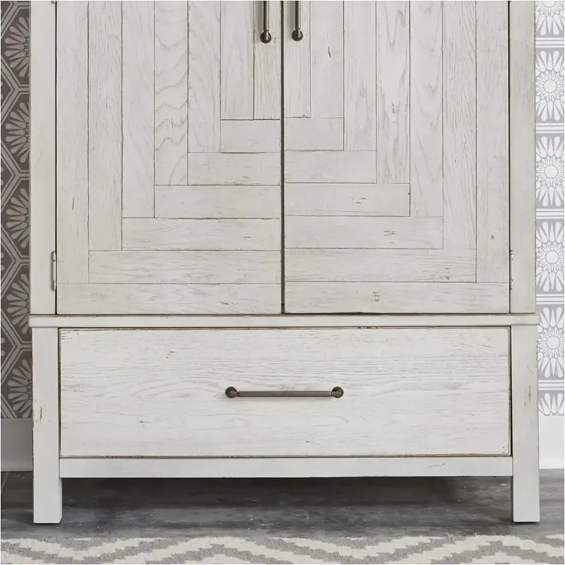 406w-br43b Liberty Furniture Modern Farmhouse - White Bedroom Furniture Armoire