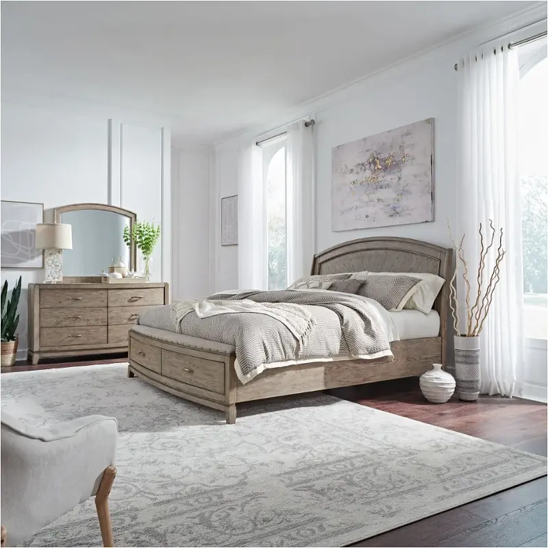 805-br-qpbs Liberty Furniture Avalon Bedroom Furniture Bed