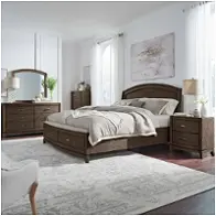 805b-br-qpbs Liberty Furniture Avalon - Coffee Bean Bedroom Furniture Bed