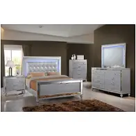 Ba9698s Full Bedroom New Classic Furniture Valentino - Silver Bedroom Furniture