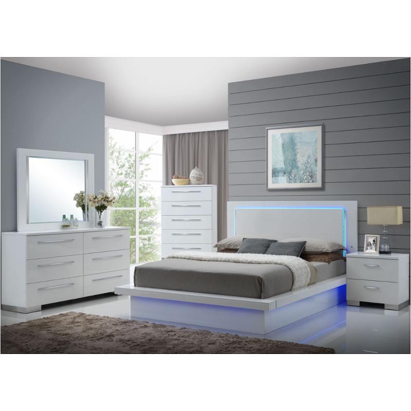 B2643-310 New Classic Furniture Sapphire White Bedroom Furniture Bed