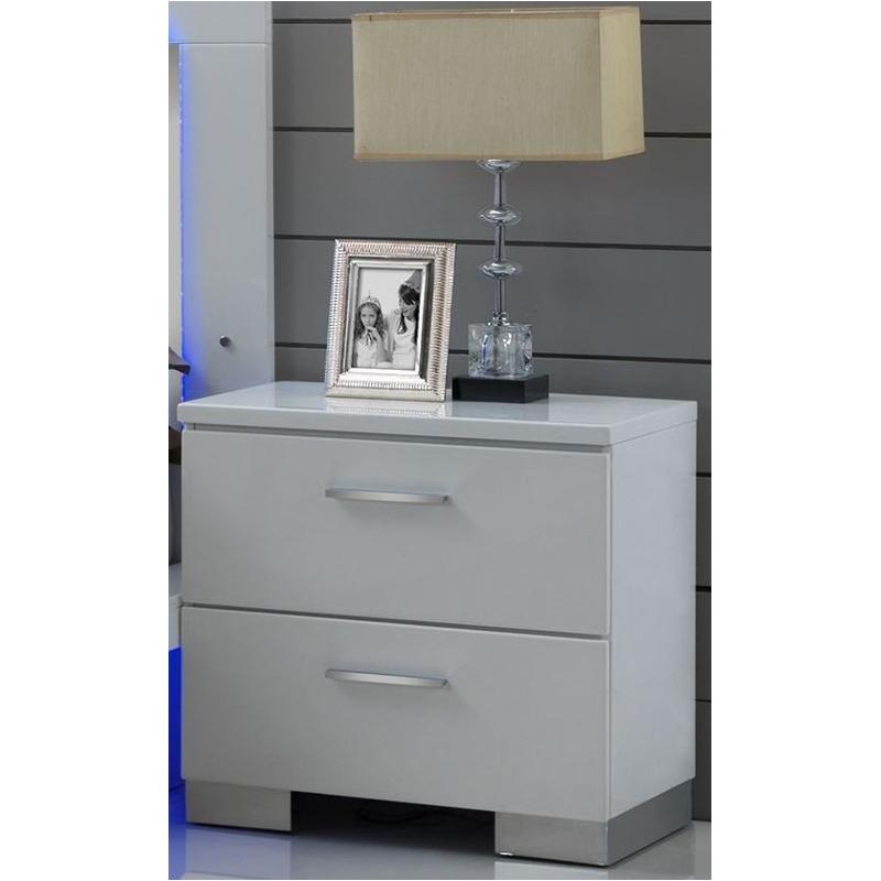 B2643-040 New Classic Furniture Sapphire White Bedroom Furniture Nightstand