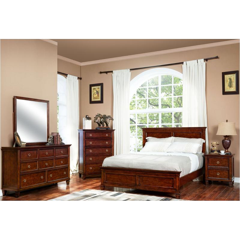 Bb044c-115-235 New Classic Furniture Tamarack - Brown Cherry Bedroom Furniture Bed