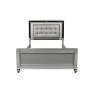 Ba9698s-110-ck New Classic Furniture Valentino - Silver Bedroom Furniture Bed