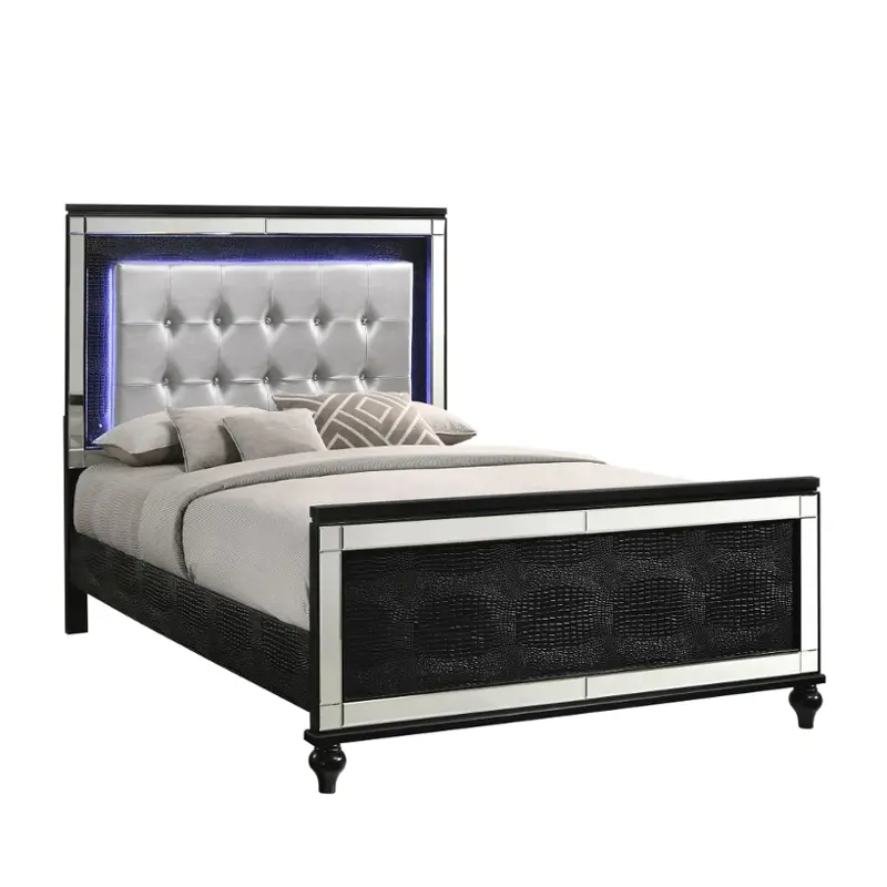 Ba9698b-410-420-530 New Classic Furniture Valentino - Black Bedroom Furniture Bed