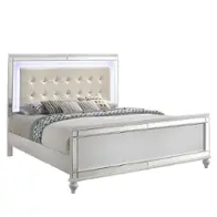 Ba9698w-410 New Classic Furniture Valentino - White Bedroom Furniture Bed