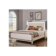 Ba9698w-510 New Classic Furniture Valentino - White Bedroom Furniture Bed