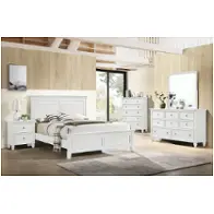 Bb044w-315-335 New Classic Furniture Tamarack - White Bedroom Furniture Bed