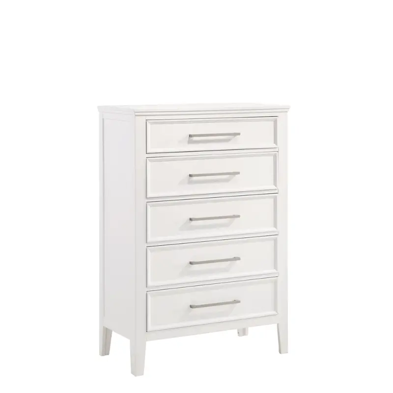 B677w-070 New Classic Furniture Andover - White Bedroom Furniture Chest