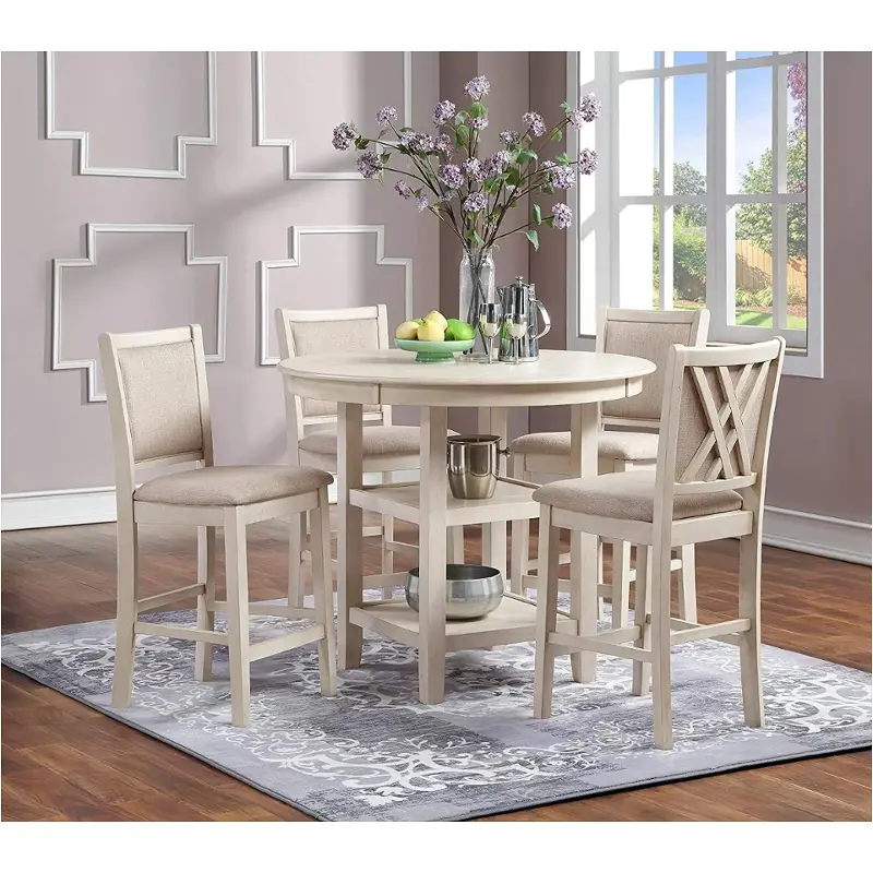 D3651-52s-bsq New Classic Furniture Amy Dining Room Furniture Counter Height Table