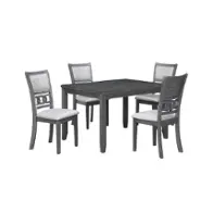 D1701-548-gry New Classic Furniture Gia - Gray Dining Room Furniture Dining Table